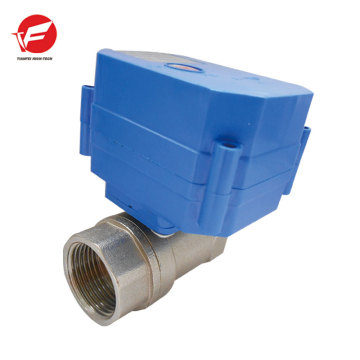 Motorized water control gas automatic shut off valve